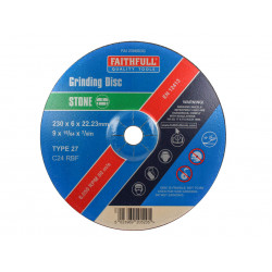 Depressed Centre Stone Grinding Disc 230 x 6 x 22.23mm