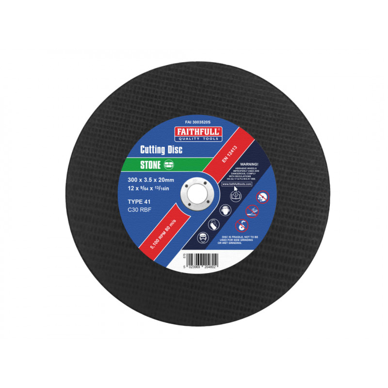 Stone Cut Off Disc 300 x 3.5 x 20mm Stone Cut Off Disc 300 x 3.5 x 20mm