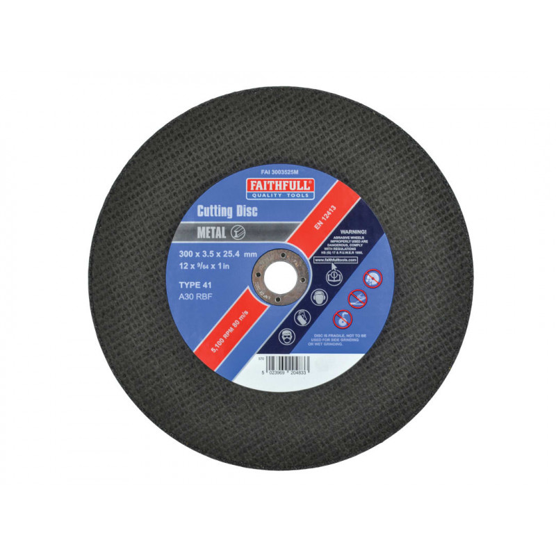 Metal Cut Off Disc 300 x 3.5 x 25.4mm Metal Cut Off Disc 300 x 3.5 x 25.4mm