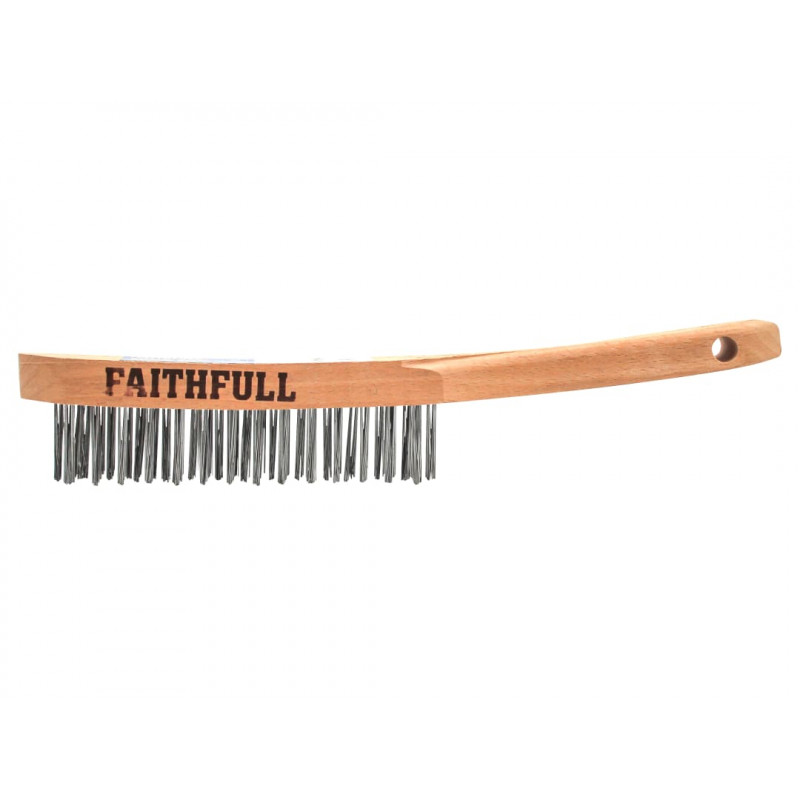 Lightweight Scratch Brush, Three Row Lightweight Scratch Brush, Three Row