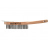 Lightweight Scratch Brush with Scraper, Four Row