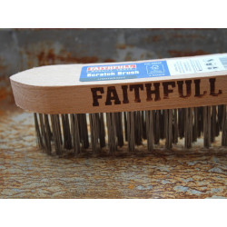 Lightweight Scratch Brush, Four Row