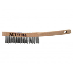 Heavy-Duty Scratch Brush, Three Row