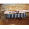 Heavy-Duty Scratch Brush with Scraper - 4 Row