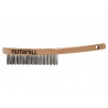 Heavy-Duty Stainless Steel Scratch Brush, 3 Row
