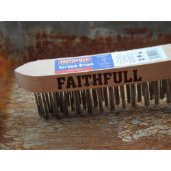 Heavy-Duty Scratch Brush, Three Row