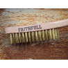 Brass Scratch Brush, Four Row