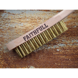 Brass Scratch Brush, Four Row