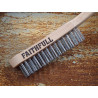 Heavy-Duty Stainless Steel Scratch Brush, 3 Row