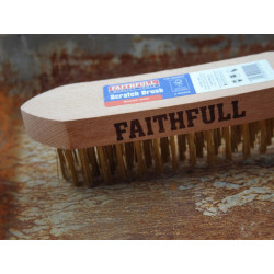 Brass Scratch Brush, Four Row