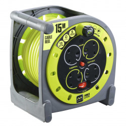 Masterplug HMU15134SL Pro-XT 13A Case Cable Reel 4 Socket 15 Metres (240V)