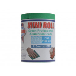 Aluminium Oxide Sanding Paper Roll Green 115mm x 10m 120G