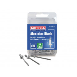 Aluminium Rivets 4.8 x 14mm Long Pre-Pack of 50