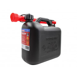 Plastic Fuel Can Black 5 litre