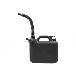 Plastic Fuel Can Black 5 litre