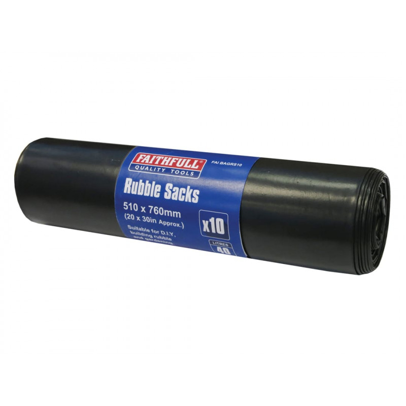 Black Rubble Sacks (Roll 10) Black Rubble Sacks (Roll 10)