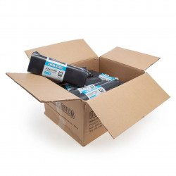 Punchin Black Heavy-Duty Rubble Sacks 50 × 75cm (20 Rolls of 10)