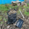 Punchin Black Heavy-Duty Rubble Sacks 50 × 75cm (Box of 100)