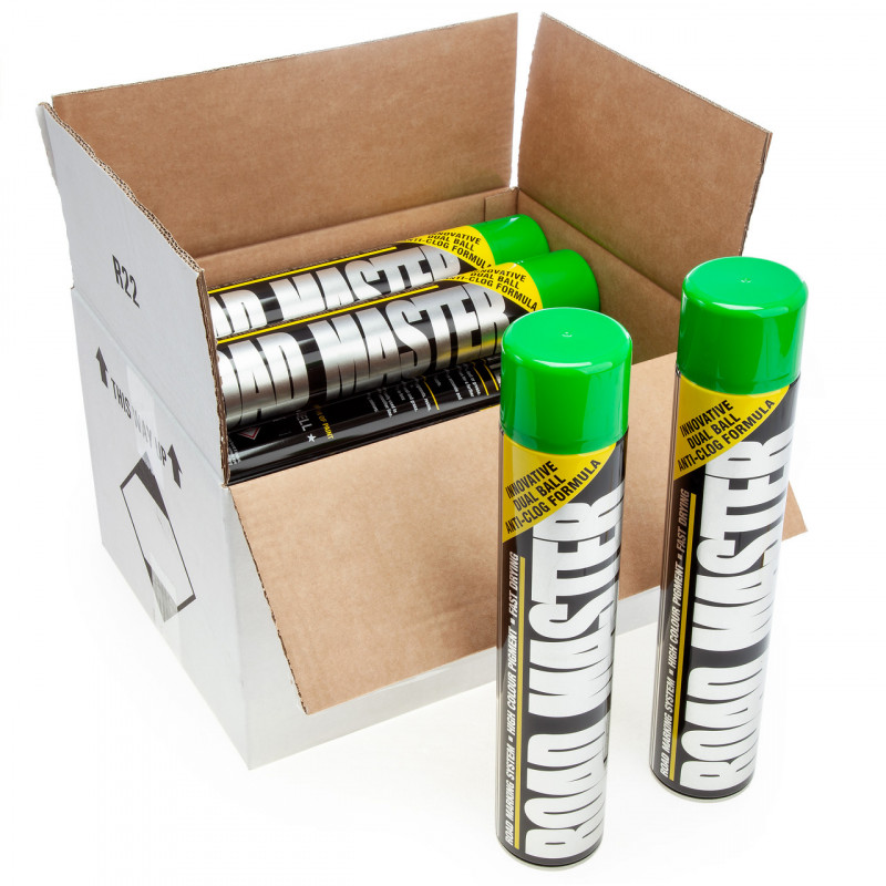 Roadmaster AARO07 Green Line Marking Paint 750ml (Box of 12) Roadmaster AARO07 Green Line Marking Paint 750ml (Box of 12)