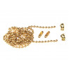 Brass Ball Chain Kit Polished Brass 1m