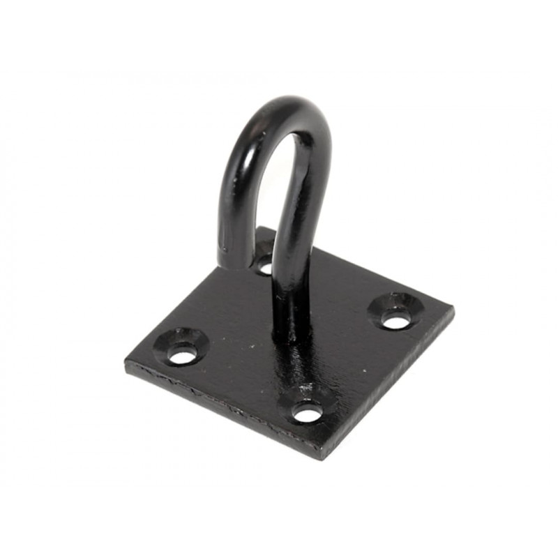 Hook On Plate - Black Japanned Hook On Plate - Black Japanned