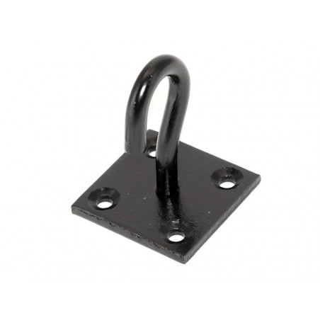 Hook On Plate - Black Japanned