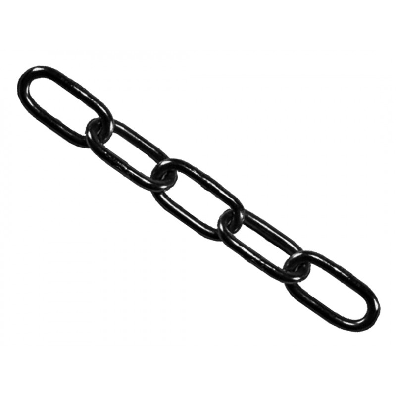 Black Japanned Chain 4mm x 30m Reel - Max. Load 120kg Black Japanned Chain 4mm x 30m Reel - Max. Load 120kg