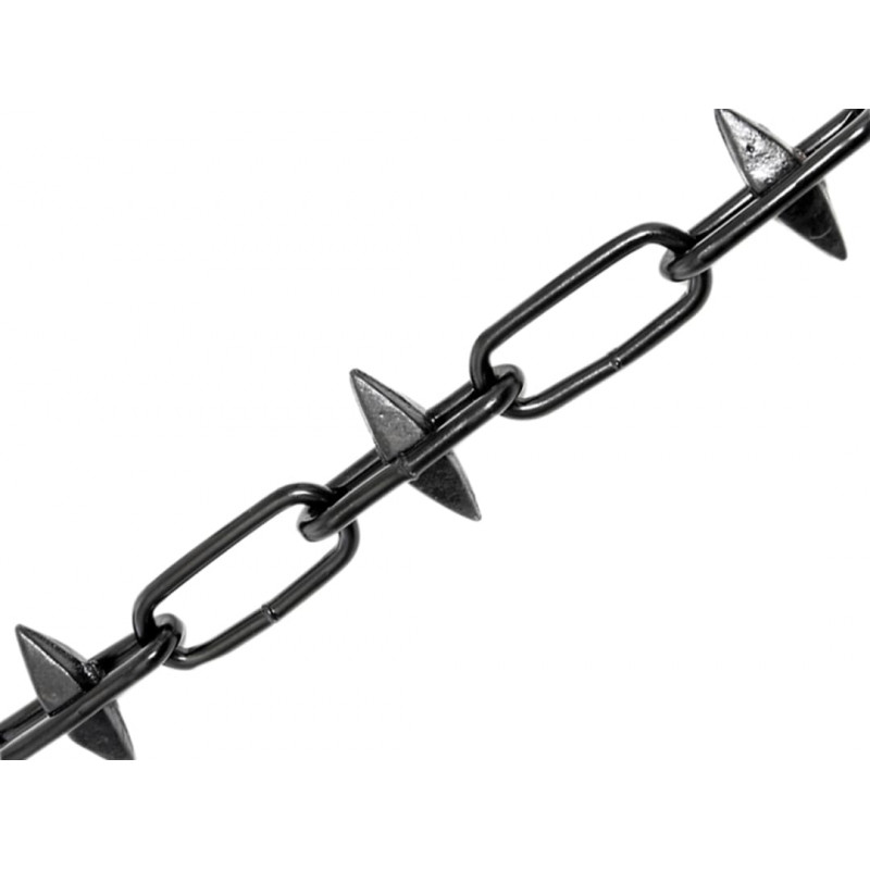 Spike Chain Black Japanned 6mm x 5m Box - Max. Load 250kg Spike Chain Black Japanned 6mm x 5m Box - Max. Load 250kg