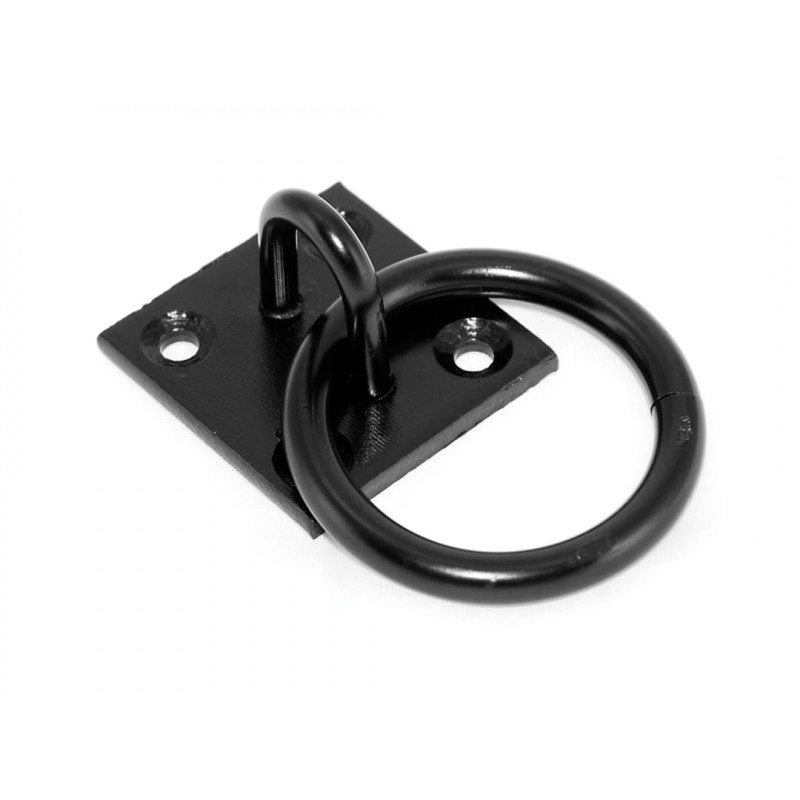 Ring On Plate - Black Japanned Ring On Plate - Black Japanned