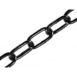 Black Japanned Chain 3.0mm x 2.5m - Max. Load 80kg