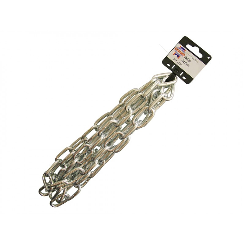 Zinc Plated Chain 6mm x 2.5m - Max. Load 250kg Zinc Plated Chain 6mm x 2.5m - Max. Load 250kg