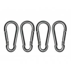 Fire Brigade Snap Hook 6mm Zinc Plated (Pack 4)