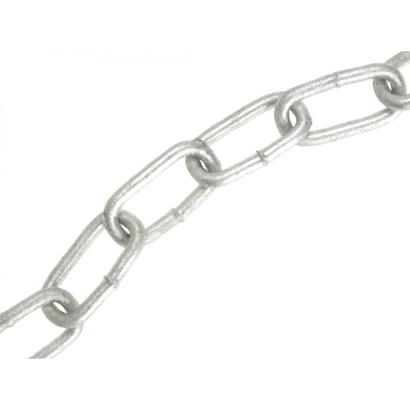 Galvanised Chain Link 4mm x 30m Reel - Max. Load 120kg Galvanised Chain Link 4mm x 30m Reel - Max. Load 120kg