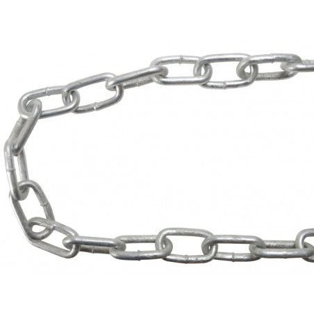 Galvanised Chain Link 6mm x 15m Reel - Max. Load 250kg