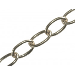 Oval Chain 2.3mm x 10m Chrome