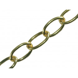 Oval Chain 1.8mm x 10m Polished Brass