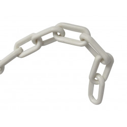 Plastic Chain 8mm x 12.5m White