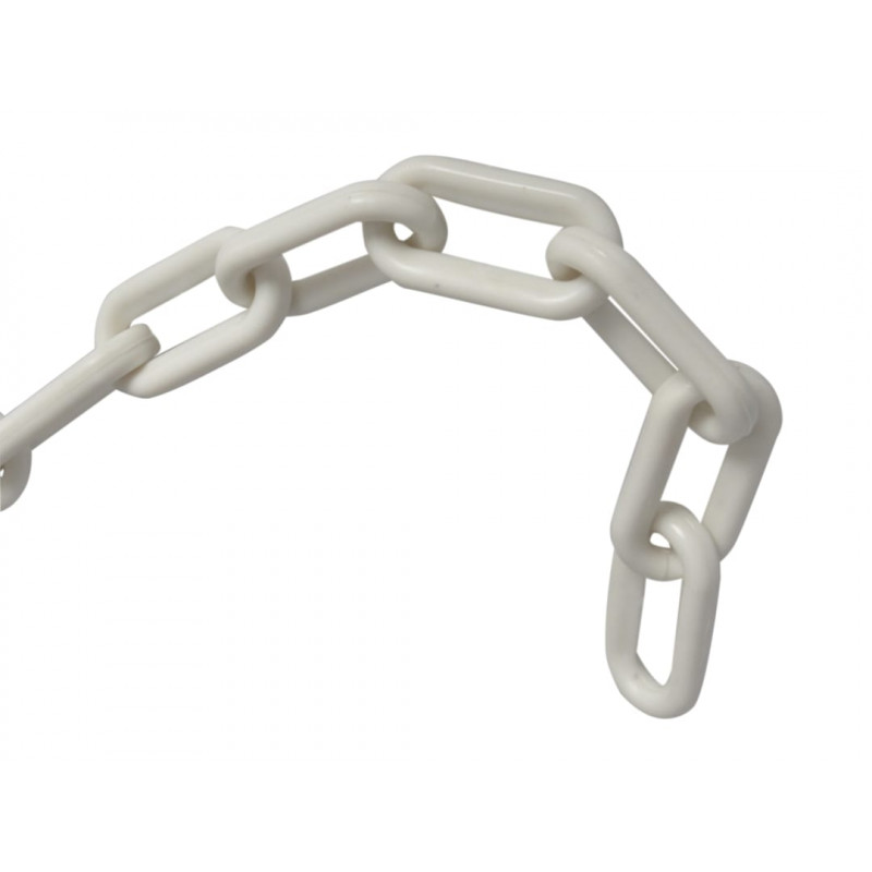 Plastic Chain 8mm x 12.5m White Plastic Chain 8mm x 12.5m White