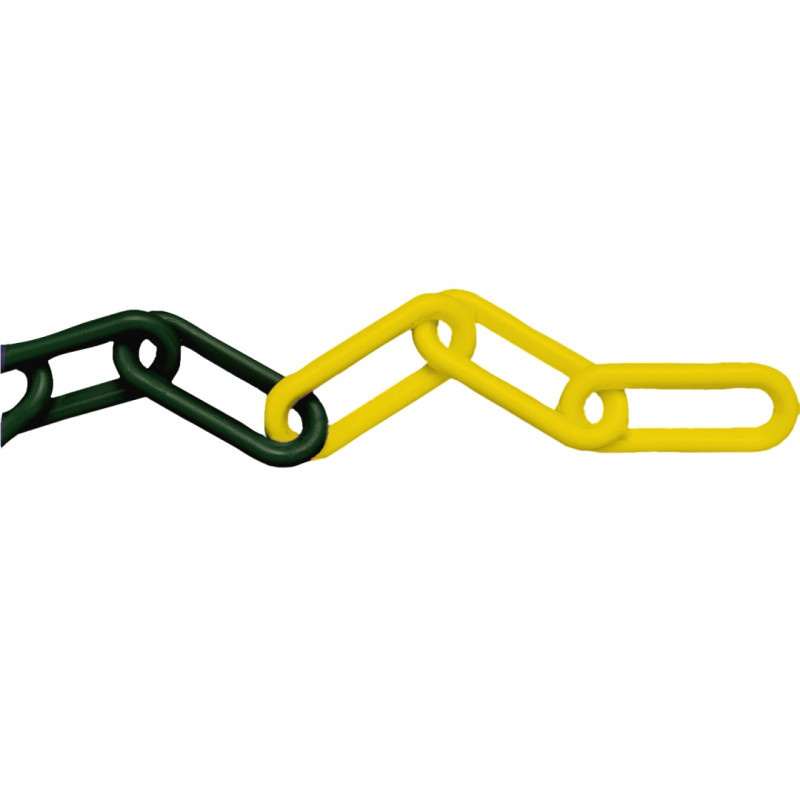 Plastic Chain 8mm x 12.5m Yellow / Black Plastic Chain 8mm x 12.5m Yellow / Black