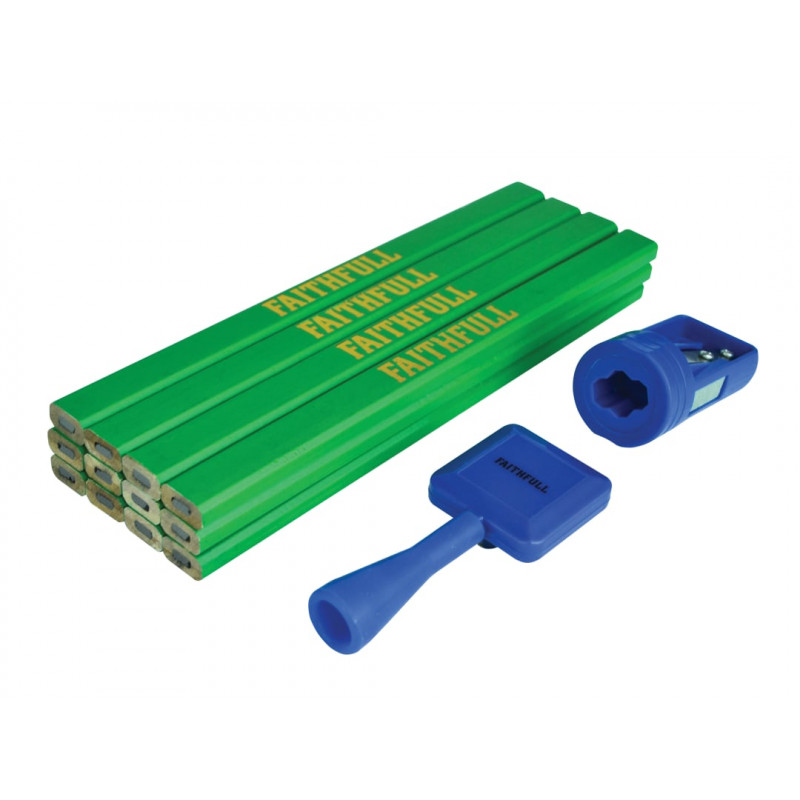 Carpenter's Pencil Kit Green / Hard (Pack 12) Carpenter's Pencil Kit Green / Hard (Pack 12)
