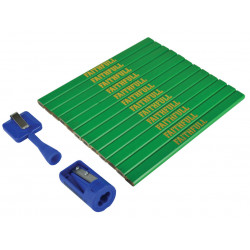 Carpenter's Pencil Kit Green / Hard (Pack 12)