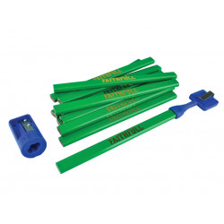 Carpenter's Pencil Kit Green / Hard (Pack 12)