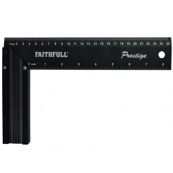 Prestige Try Square Black Aluminium 250mm (10in)