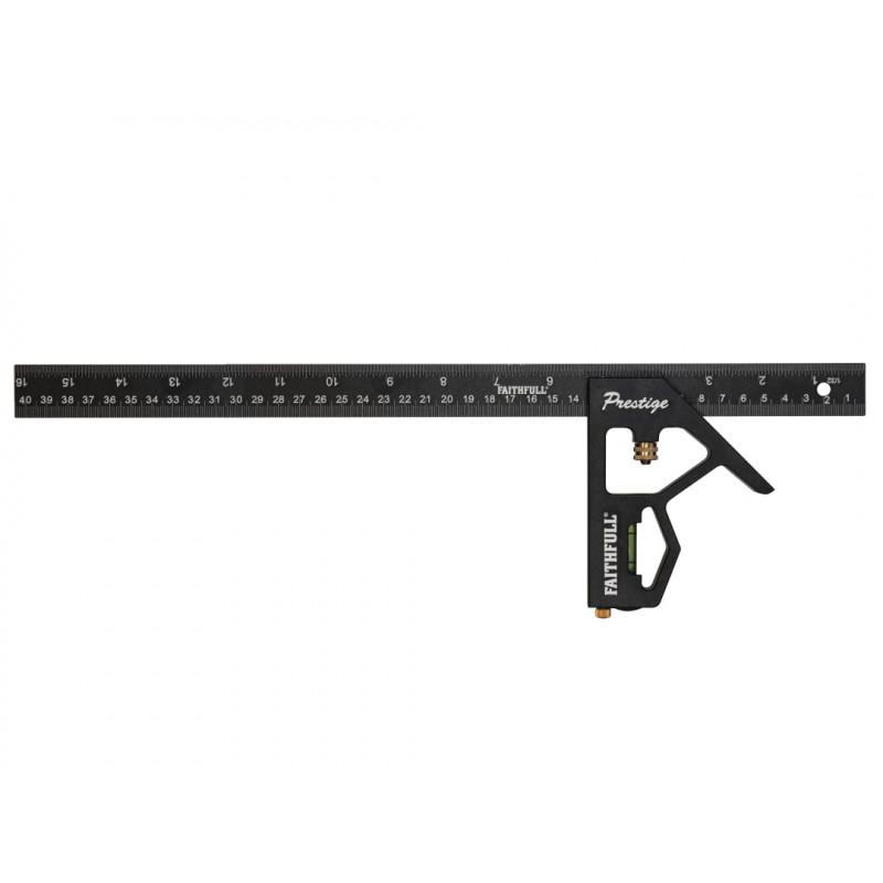 Prestige Combination Square Black Aluminium 400mm (16in) Prestige Combination Square Black Aluminium 400mm (16in)