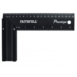 Prestige Try Square Black Aluminium 200mm (8in)