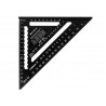 Prestige Quick Roofing Square Black Aluminium 180mm (Metric)