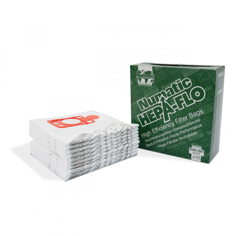 Numatic NVM-2BH HepaFlo Filter Bags for NRV370 15L (10 Pack) Numatic NVM-2BH HepaFlo Filter Bags for NRV370 15L (10 Pack)