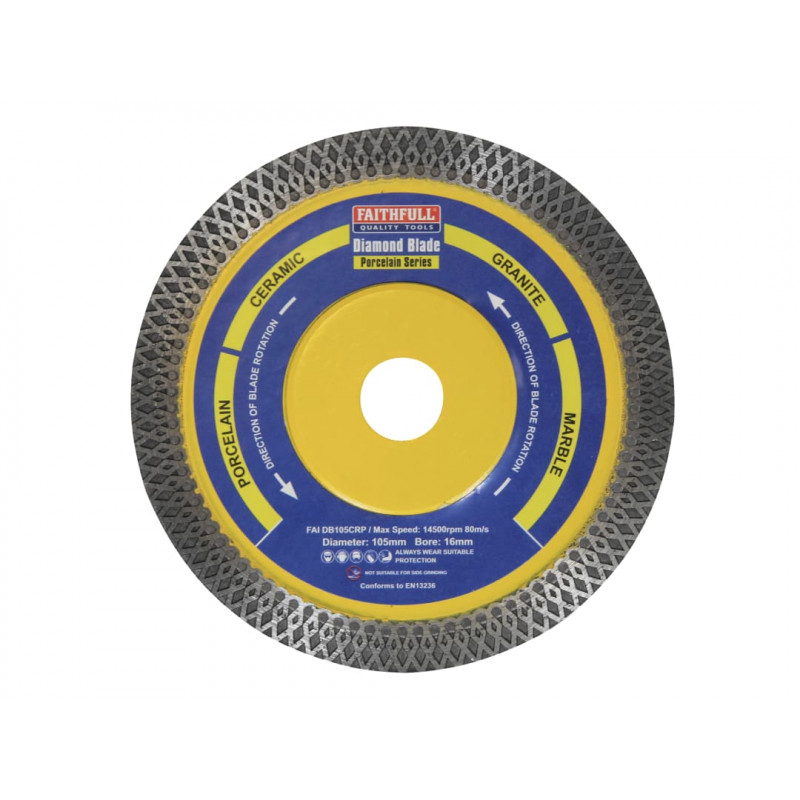 Porcelain Diamond Blade 105 x 16mm Porcelain Diamond Blade 105 x 16mm