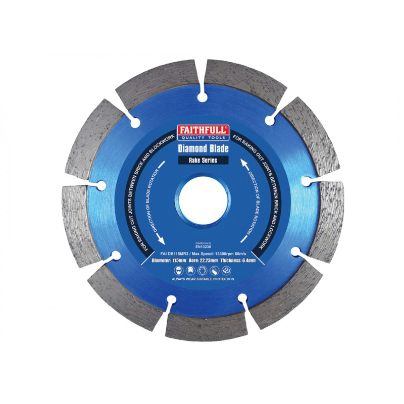 Mortar Raking Diamond Blade 115 x 22mm Mortar Raking Diamond Blade 115 x 22mm