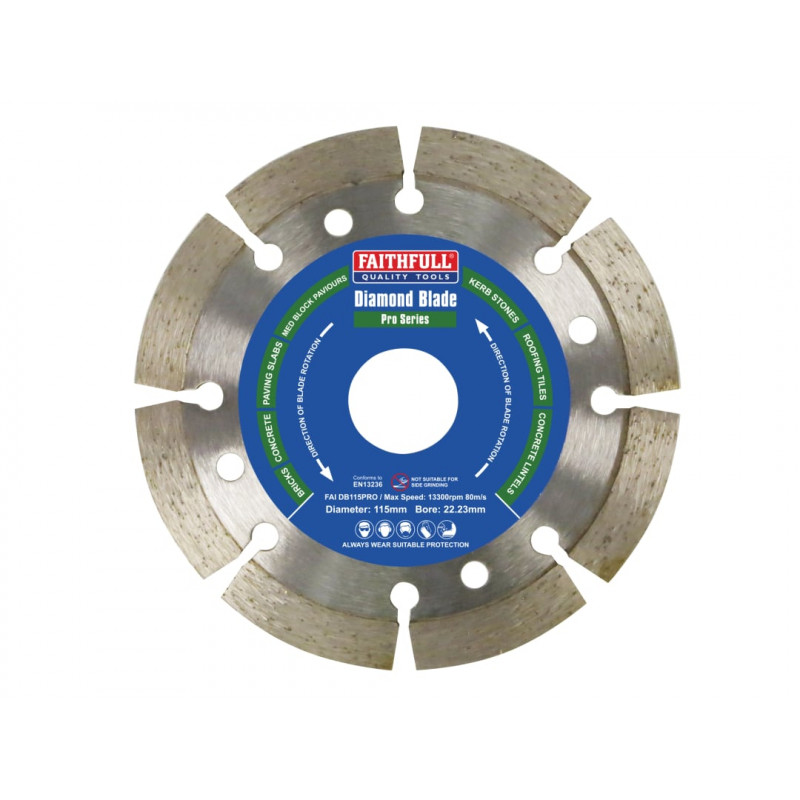 Professional Diamond Blade 115 x 22mm Professional Diamond Blade 115 x 22mm